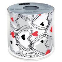 Toilet paper - Shower of hearts