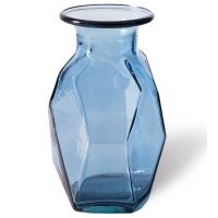 Glasvase - Nordic stahlblau