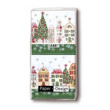 Handkerchiefs - Christmas town
