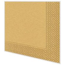 Cocktailservietten - Uni gold - 2