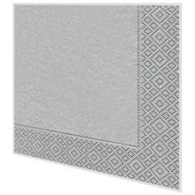 Cocktailservietten - Uni silber - 2