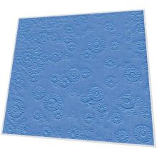 Napkins embossed - Moments Uni light blue