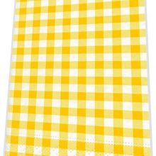 Buffet napkins - New Vichy yellow