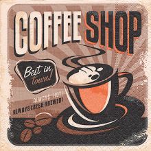Cocktail napkins - Coffee shop