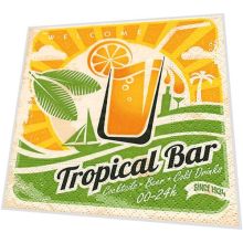 Cocktail napkins - Tropical bar