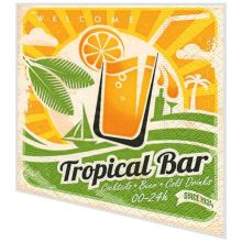 Cocktail napkins - Tropical bar