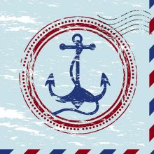 Cocktail napkins - Anchor