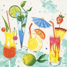 Cocktailservietten - Bunte Getränke