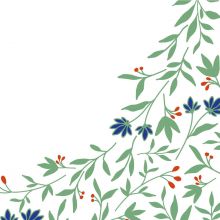 Cocktail napkins - Flora