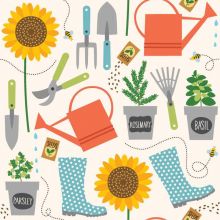 Cocktail napkins - Gardening