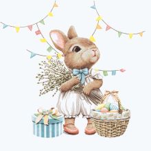 Cocktail napkins - Bunny joy