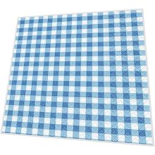 Cocktail napkins - New Vichy blue