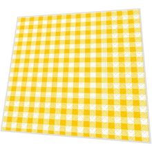 Cocktail napkins - New Vichy yellow