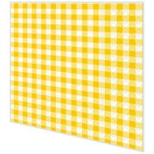 Cocktail napkins - New Vichy yellow