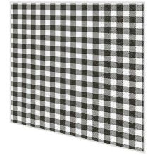 Cocktailservietten kariert schwarz - Vichy - 2