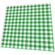 Cocktail napkins - New Vichy forest green