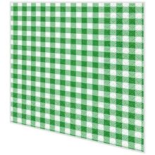 Cocktail napkins - New Vichy forest green