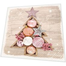Cocktail napkins - Framed baubles