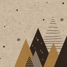 Cocktail napkins - Graphic trees - 100% of recycling
