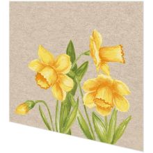 Cocktail napkins - Daffodil - 100% of recycling