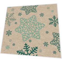 Cocktail napkins - Snowflakes - 100% of recycling