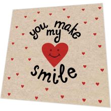 Cocktailservietten - Smile - 100% Recycling - 3