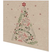 Cocktail napkins - Graceful pine - 100% of recycling