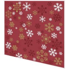 Cocktailservietten - Traditioneller Schnee rot - 2