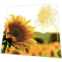 Cocktailservietten - Sonnenblume in der Dämmerung - 3