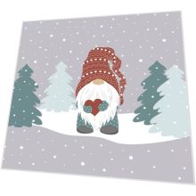 Cocktail napkins - Tomte in forest