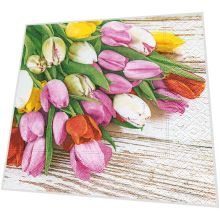 Cocktailservietten - Tulpenstrauß - 3