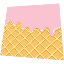 Cocktail napkins - Waffle Pink