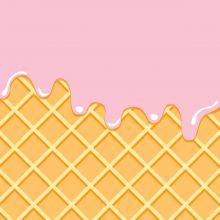 Cocktail napkins - Waffle Pink