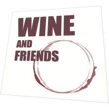 Cocktail napkins - Wine and friends