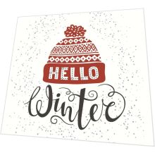 Cocktailservietten - Hallo Winter - Mütze - 3