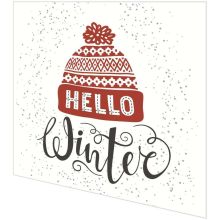 Cocktailservietten - Hallo Winter - Mütze - 2