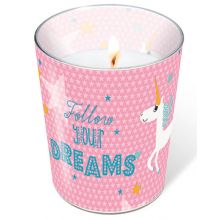 Candle in a glass - Follow your dreams