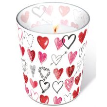 Candle in a glass - Cupids arrow