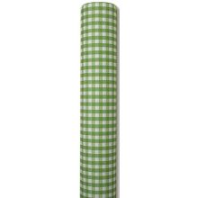 Biertischtuchrolle - Karo grün, 25meter
