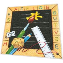 Servietten - ABC Schultafel - 3