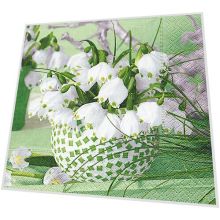 Napkins - Spring snowflakes