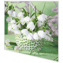 Napkins - Spring snowflakes