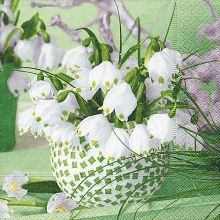 Napkins - Spring snowflakes