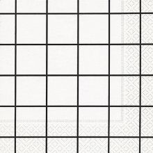 Napkins - Home square white-black