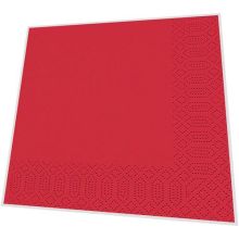 Servietten - Uni rot - 3
