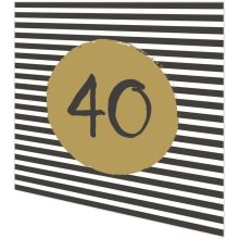 Servietten - 40. Geburtstag - 2