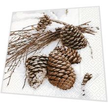Napkins - Cones in snow