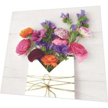Napkins - Blooming letter