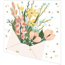 Servietten - Blumen-Botschaft - 2