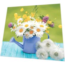 Servietten - Blumen in der Kanne - 3